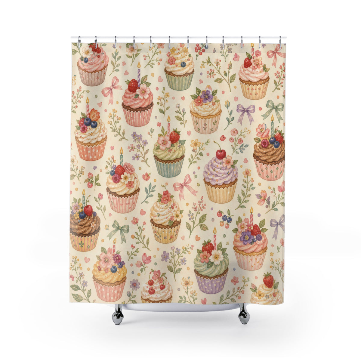 Cupcake Bakery Cute Shower Curtain