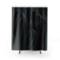 Abstract Ribbon Line Art Shower Curtain