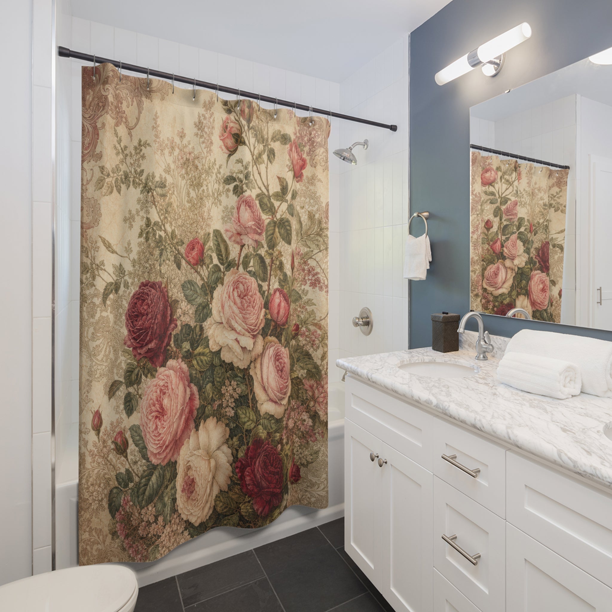 Victorian Rose Shower Curtain