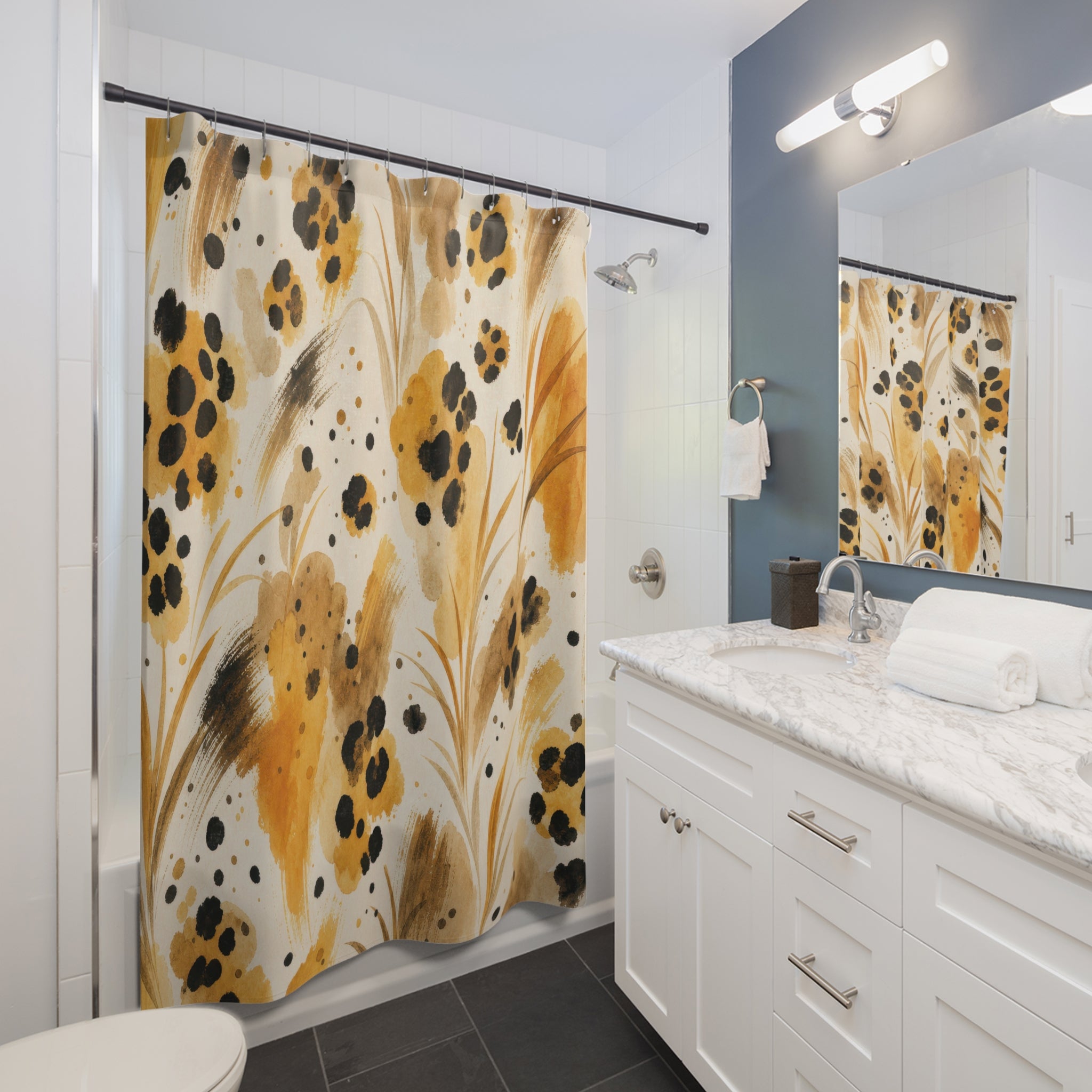 Animal Print Cheetah Shower Curtain: Animal Print Shower Curta