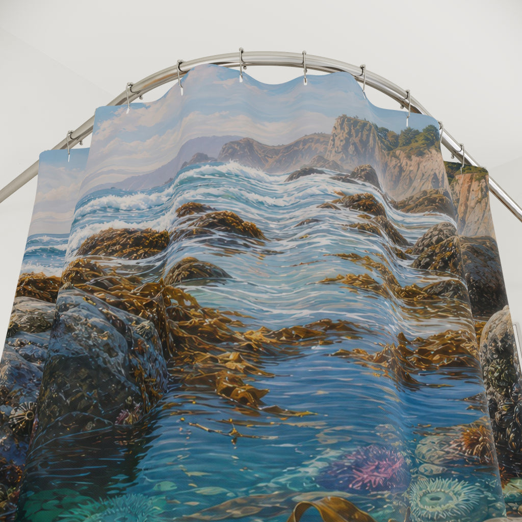 Coastal Tide Pool Garden Shower Curtain