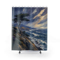Windswept Cypress Coastal Shower Curtain