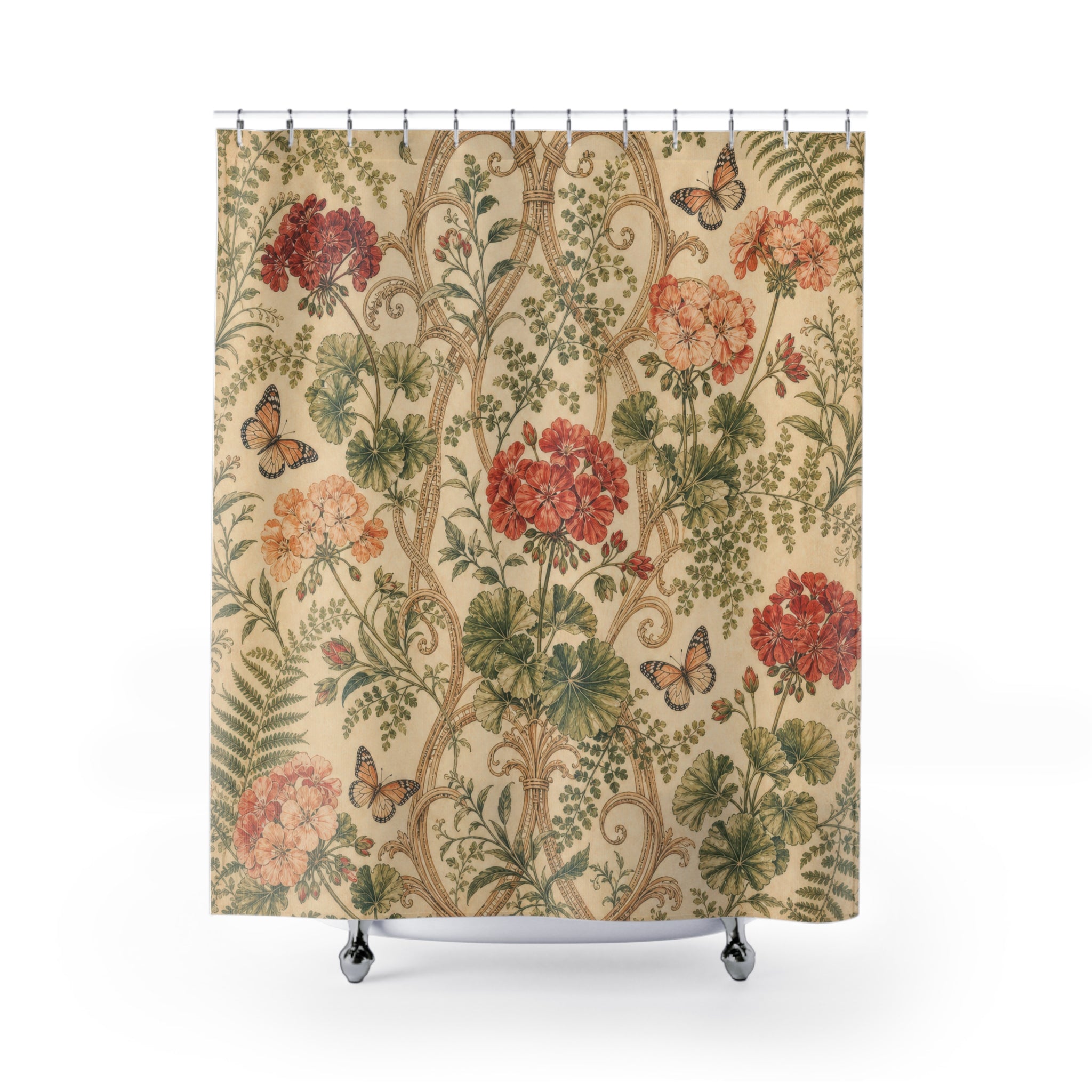 Butterfly Garden Shower Curtain