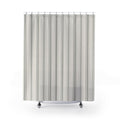 Charcoal Grey Ticking Stripe Shower Curtain