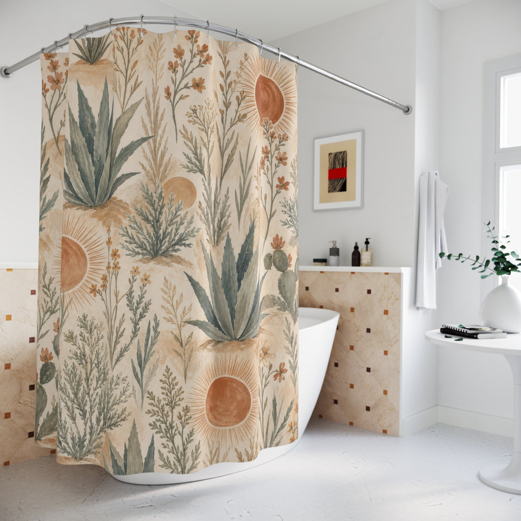 Southwestern Cactus Shower Curtain