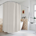 Light Grey Ticking Stripe Shower Curtain