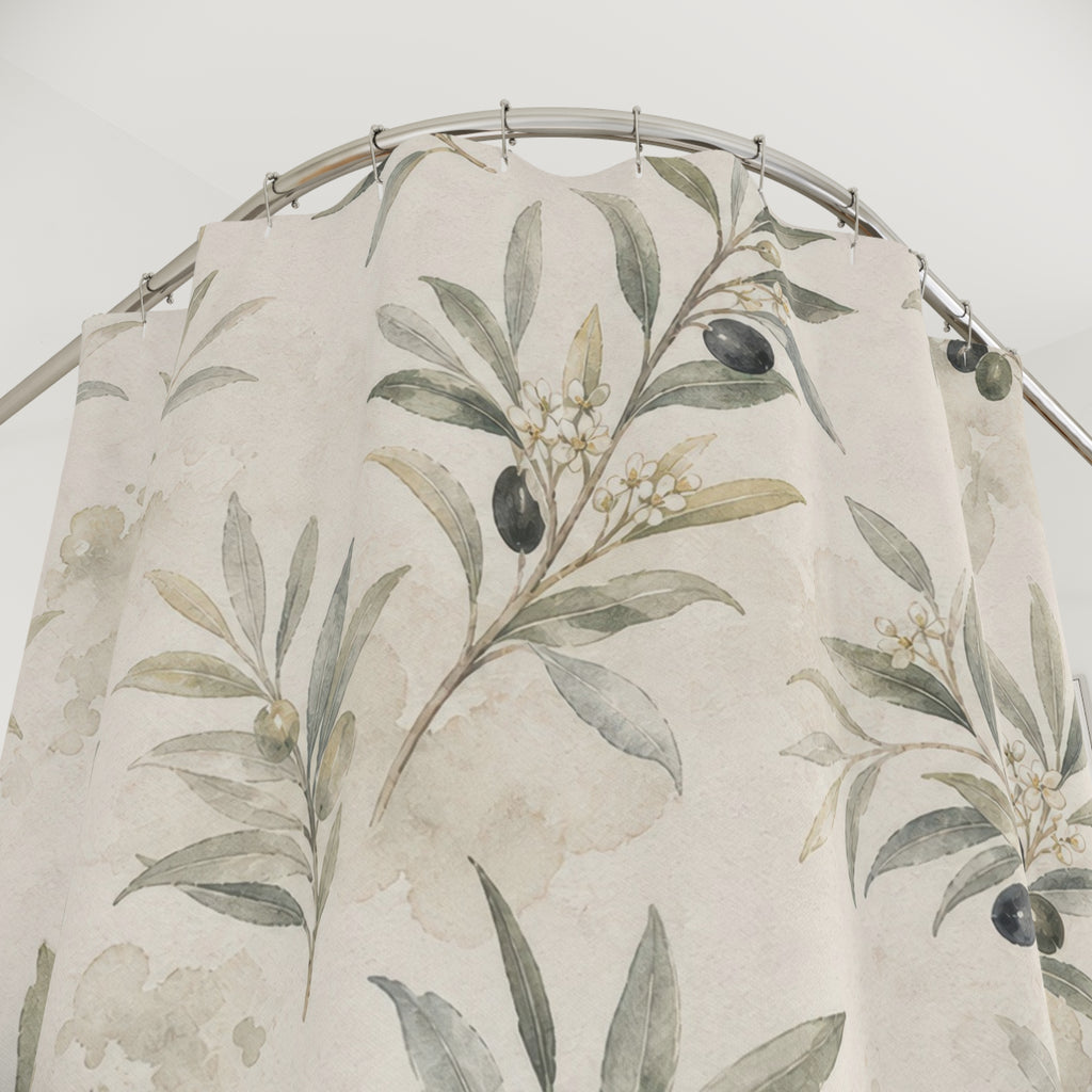 Olive Branch French Country Shower Curtain