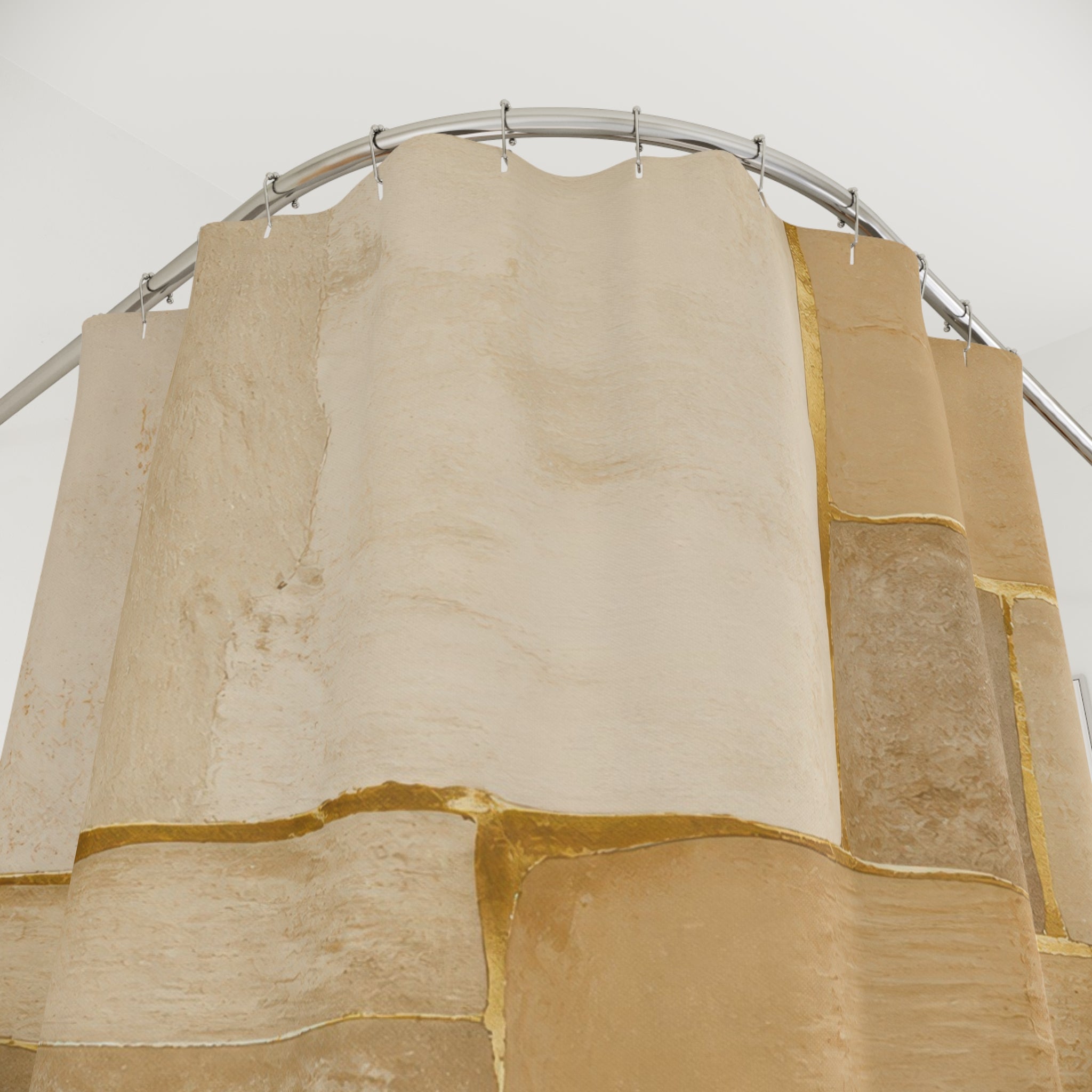 Gold Sandstone Shower Curtain