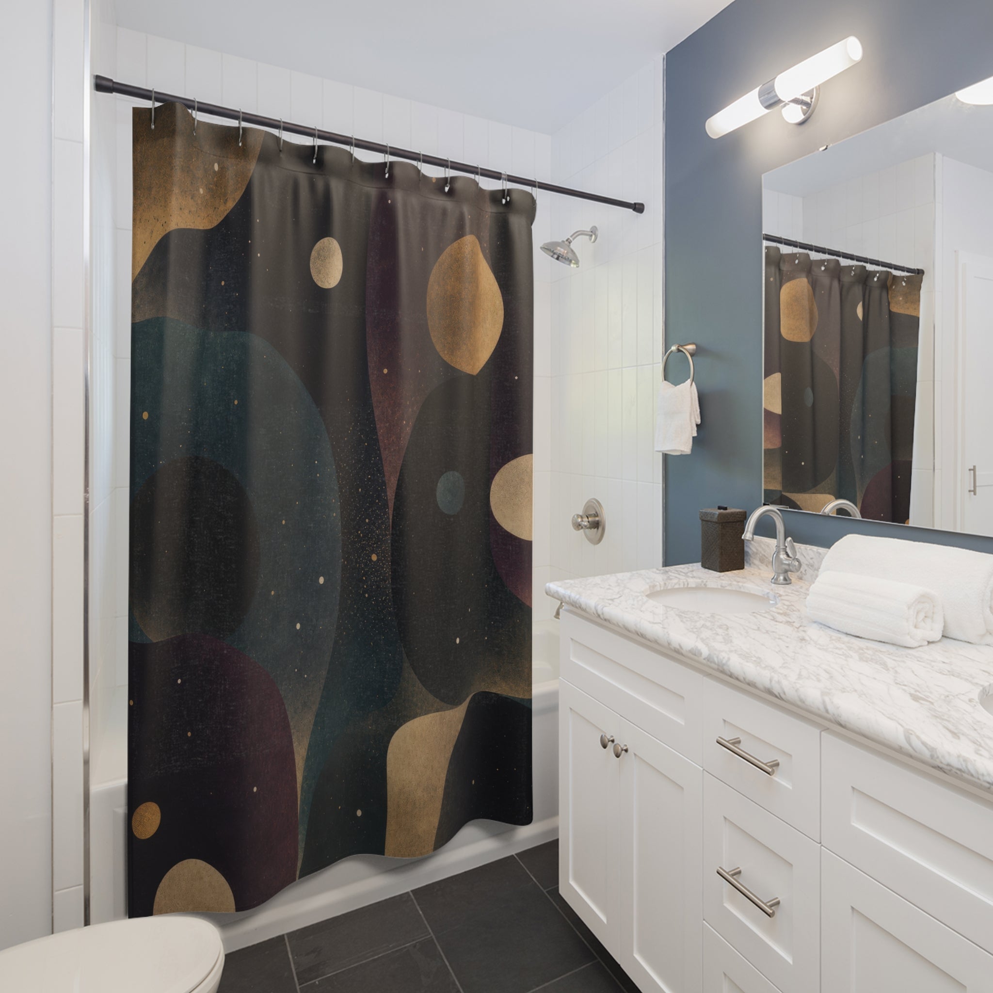 Planetarium Colorfield Shower Curtain