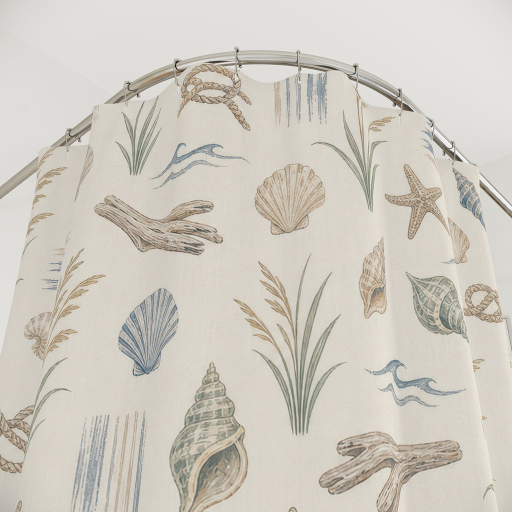 Beach Coastal Shower Curtain