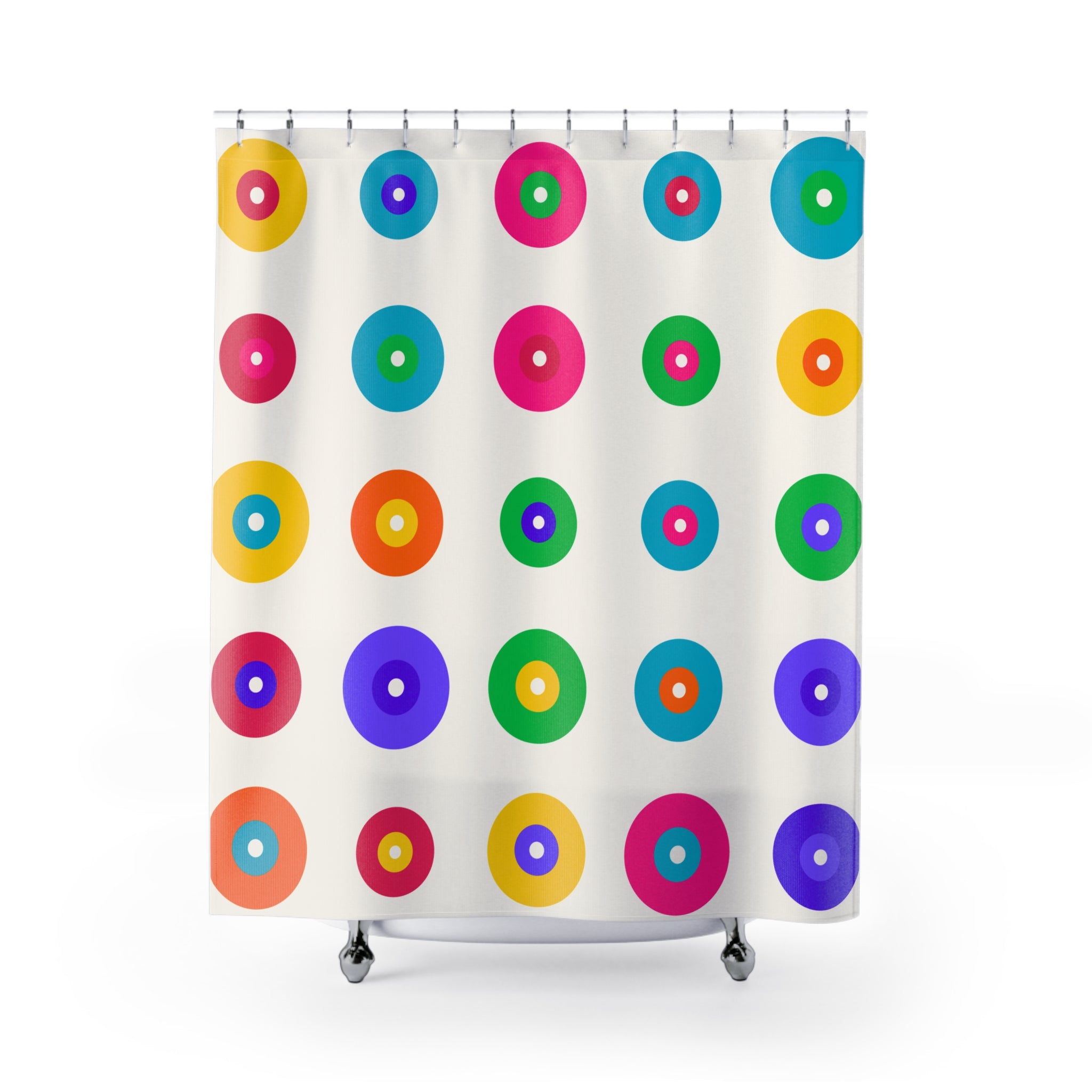 Dopamine Decor Shower Curtain: Rainbow Dots