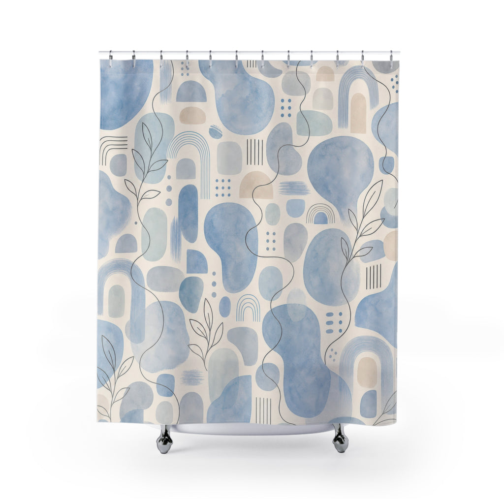 Light Blue Shower Curtain