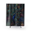 Jewel Garden Peacock Shower Curtain