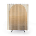 Cream Ombre Beige Shower Curtain