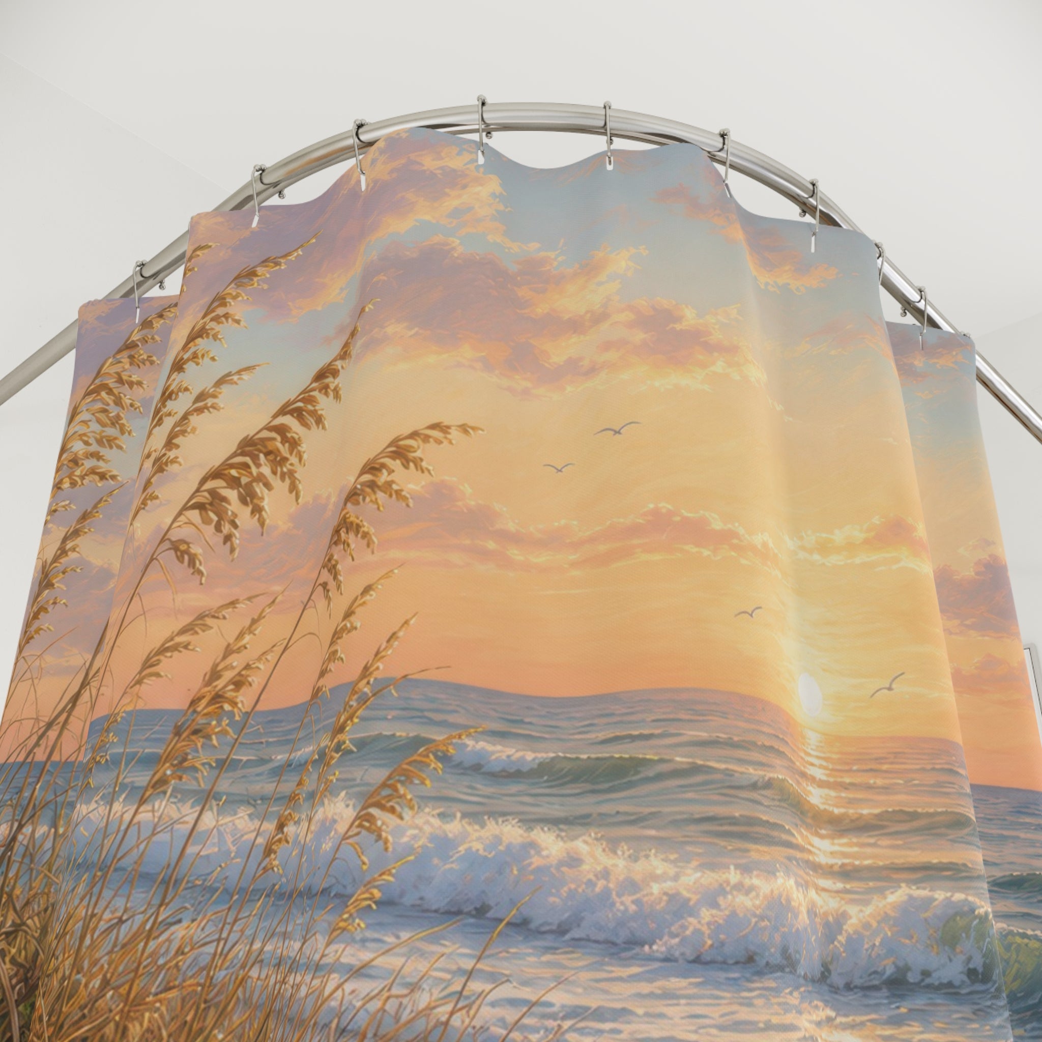 Coastal Dunes Sea Oats Shower Curtain
