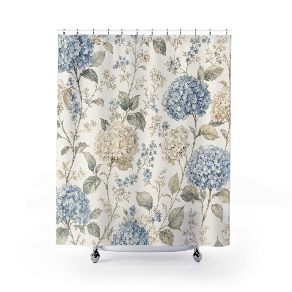 French Country Hydrangea Shower Curtain