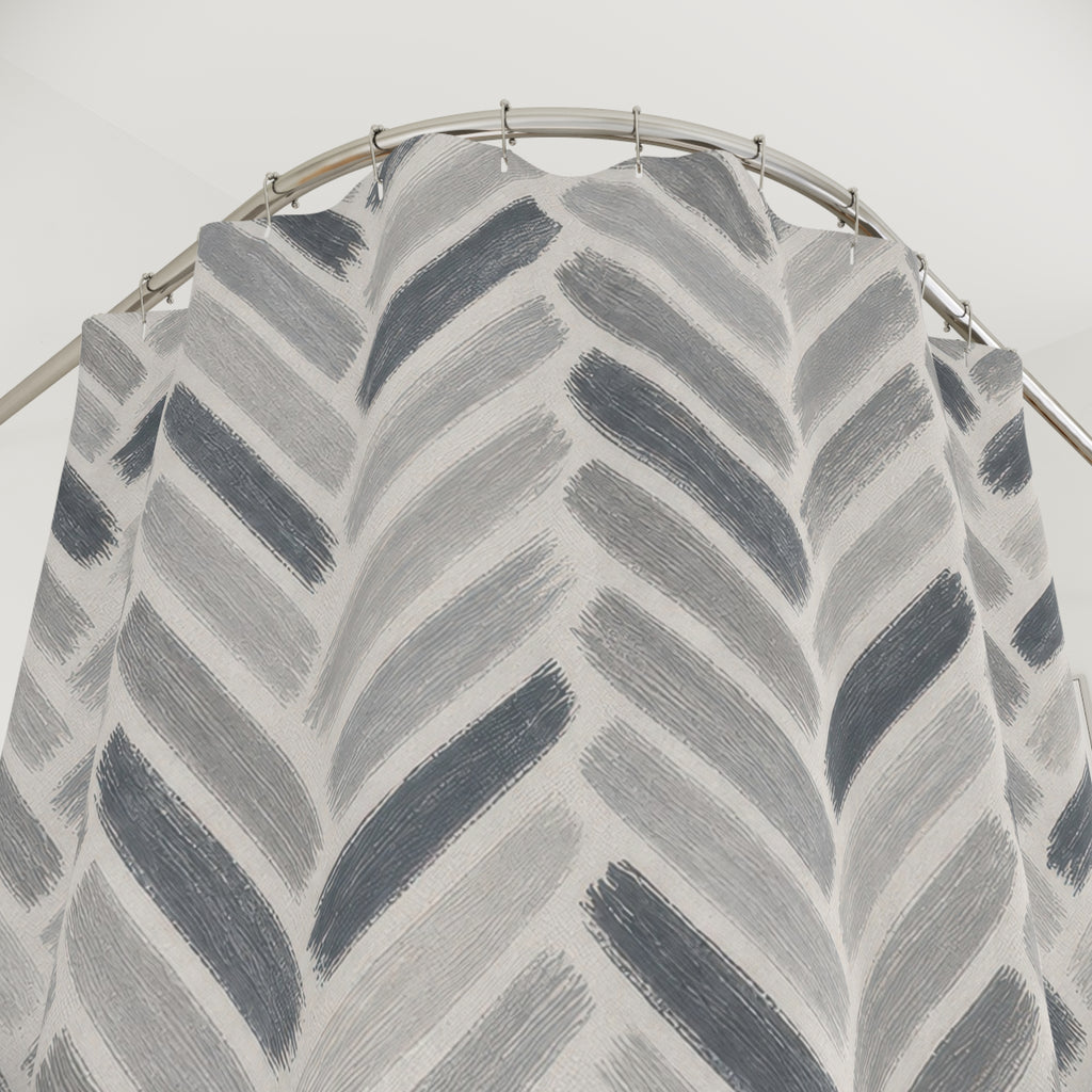 Herringbone Chevron Shower Curtain