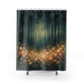 Moody Forest Floral Shower Curtain – Dark Botanical