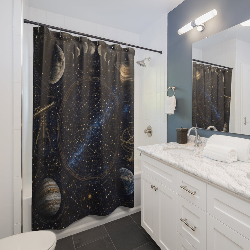 Celestial Shower Curtain: Astronomy Star Map