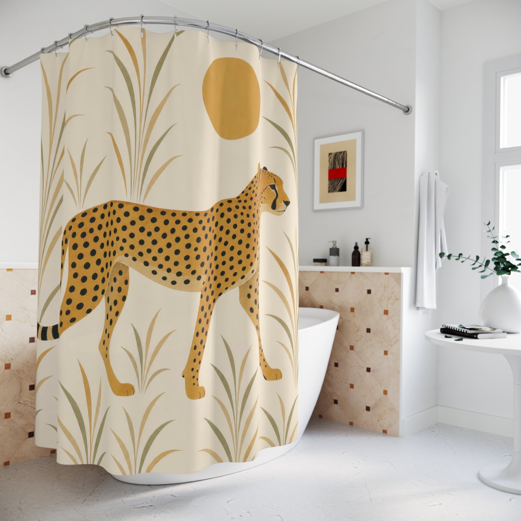 Animal Print Cheetah Shower Curtain: Animal Print Shower Curta