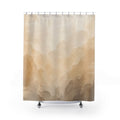 Beige Ombre Watercolor Shower Curtain