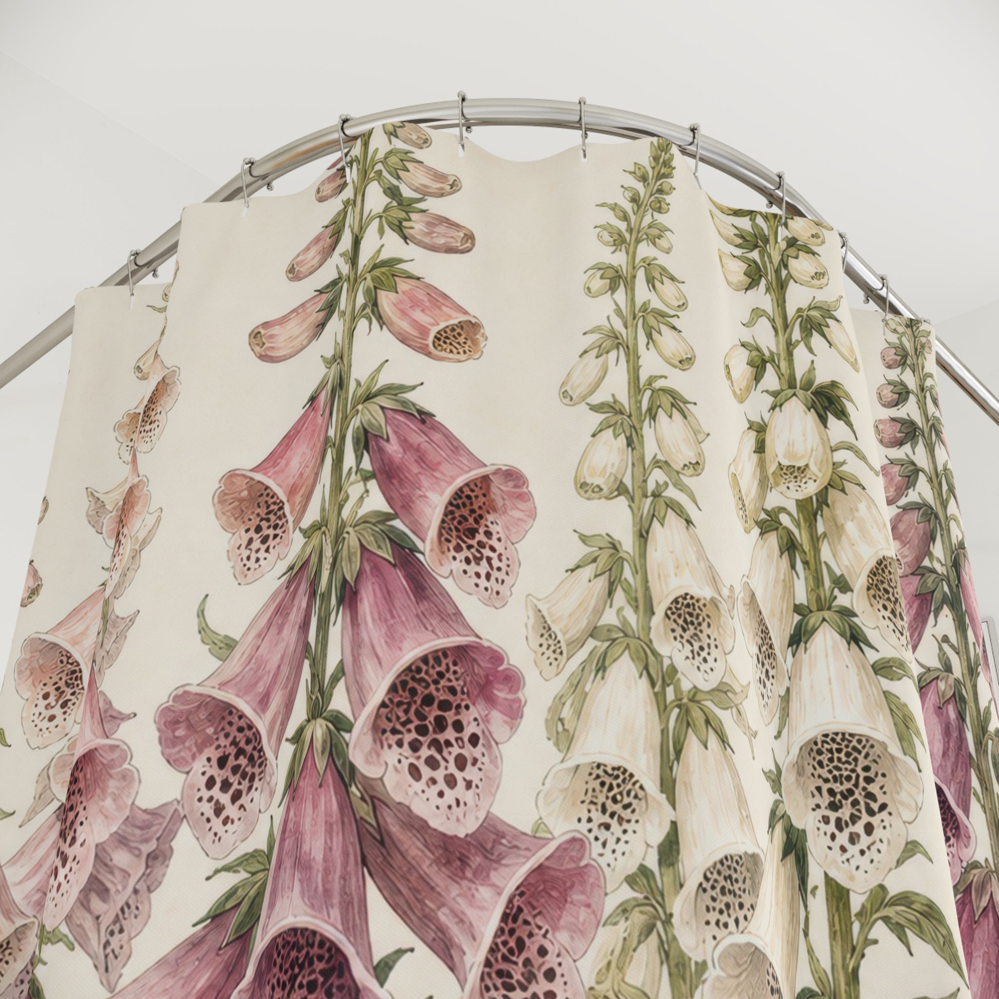 Foxglove Botanical Wildflower Shower Curtain