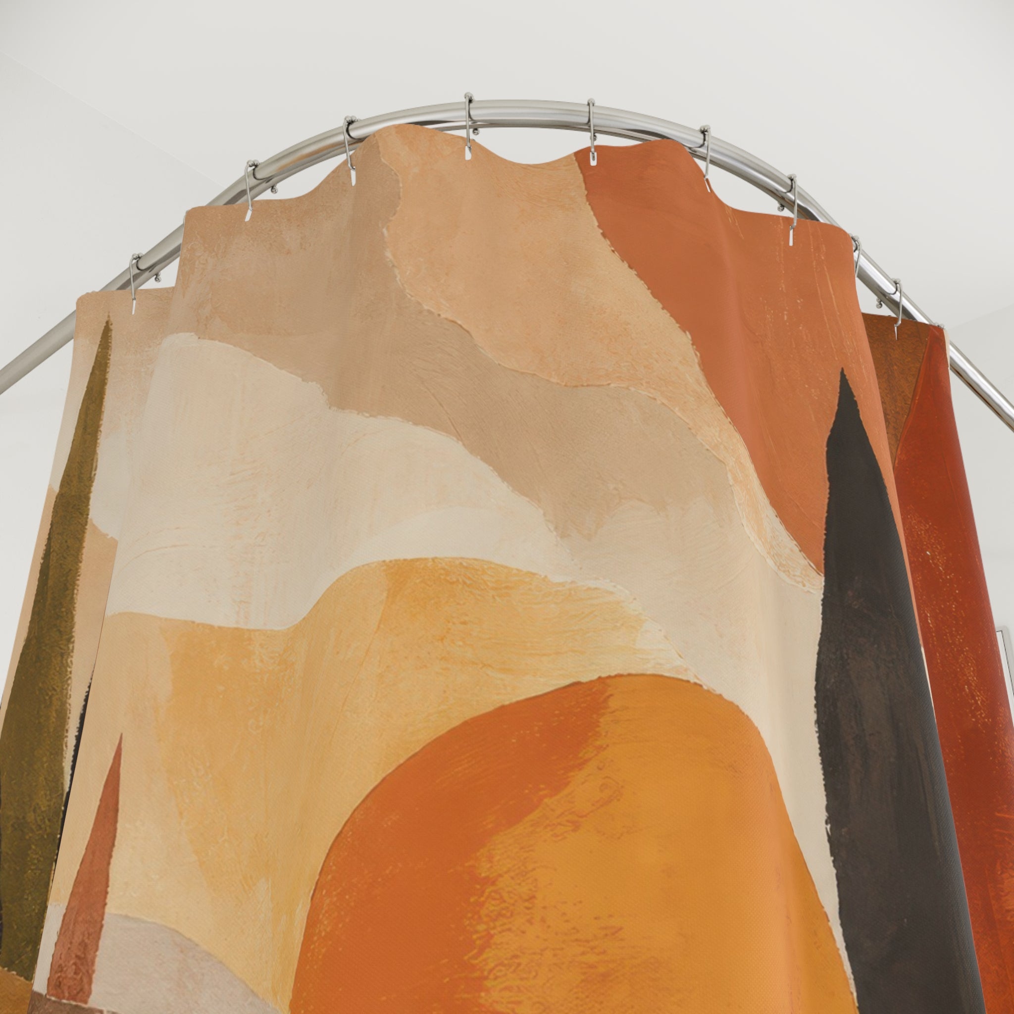 Modern Autumn Landscape Shower Curtain