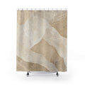 Beige Cream Abstract Stone Shower Curtain
