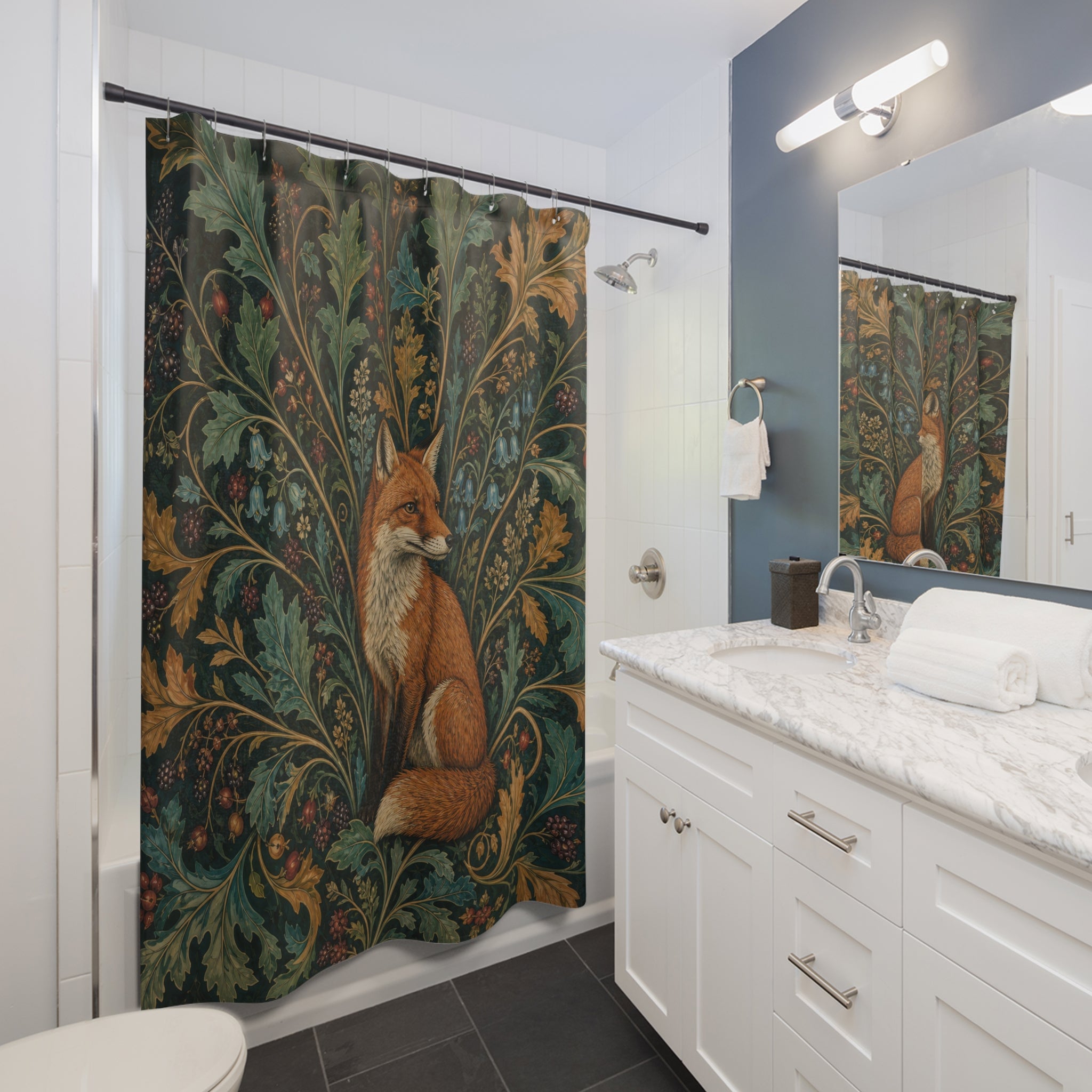 William Morris Fox Thicket Shower Curtain
