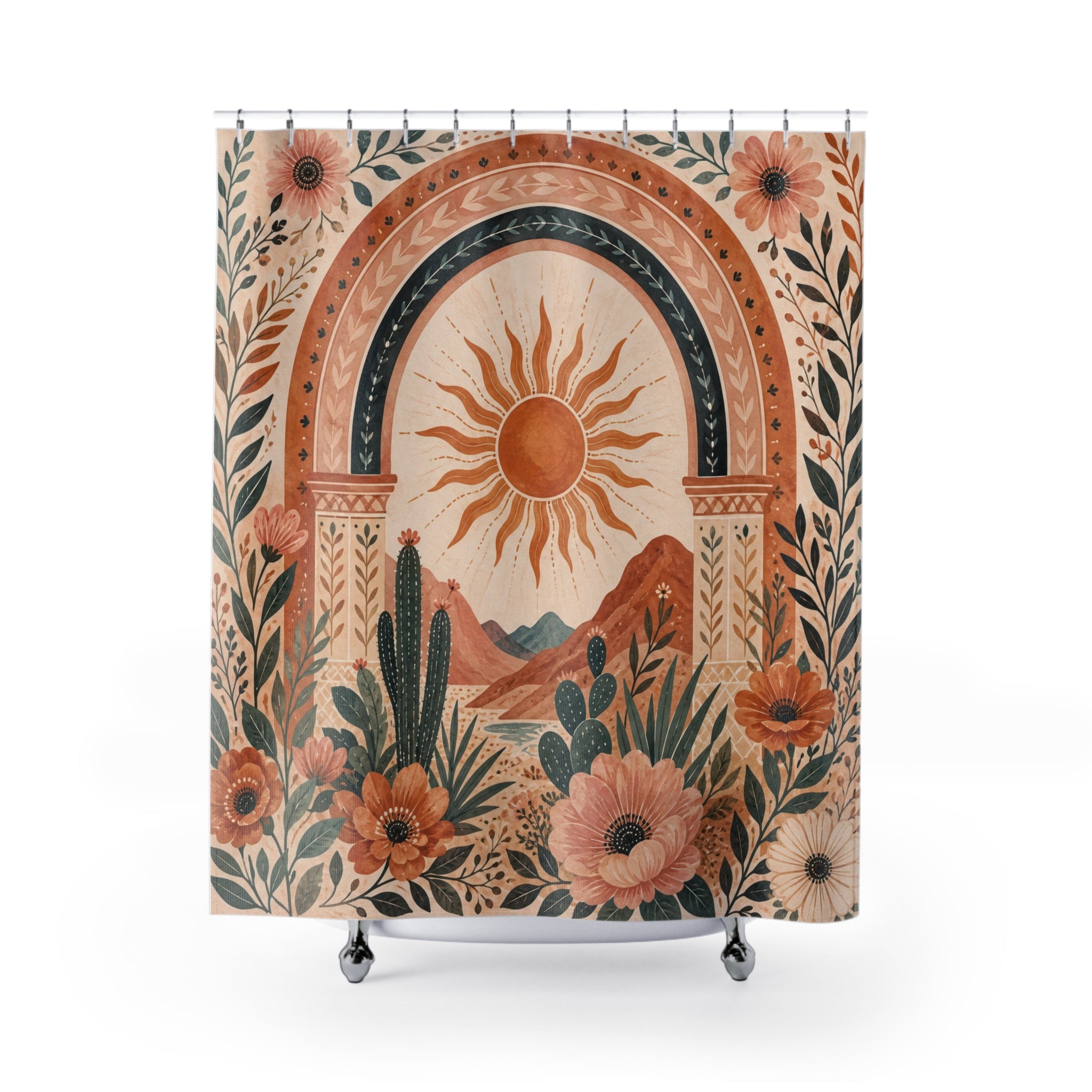 Boho Sun Shower Curtain