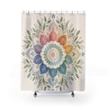 Pastel Floral Medallion Shower Curtain