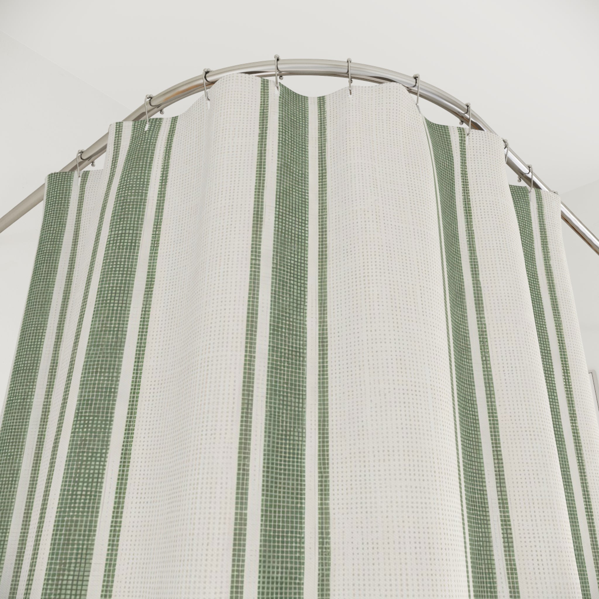 Juniper Ticking Stripe Shower Curtain