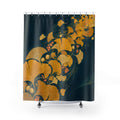 Ginkgo River Block Print Shower Curtain
