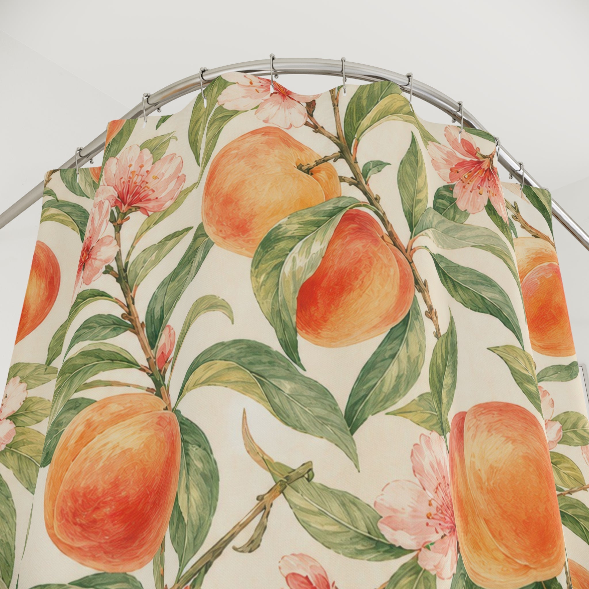 Peach Branch Shower Curtain