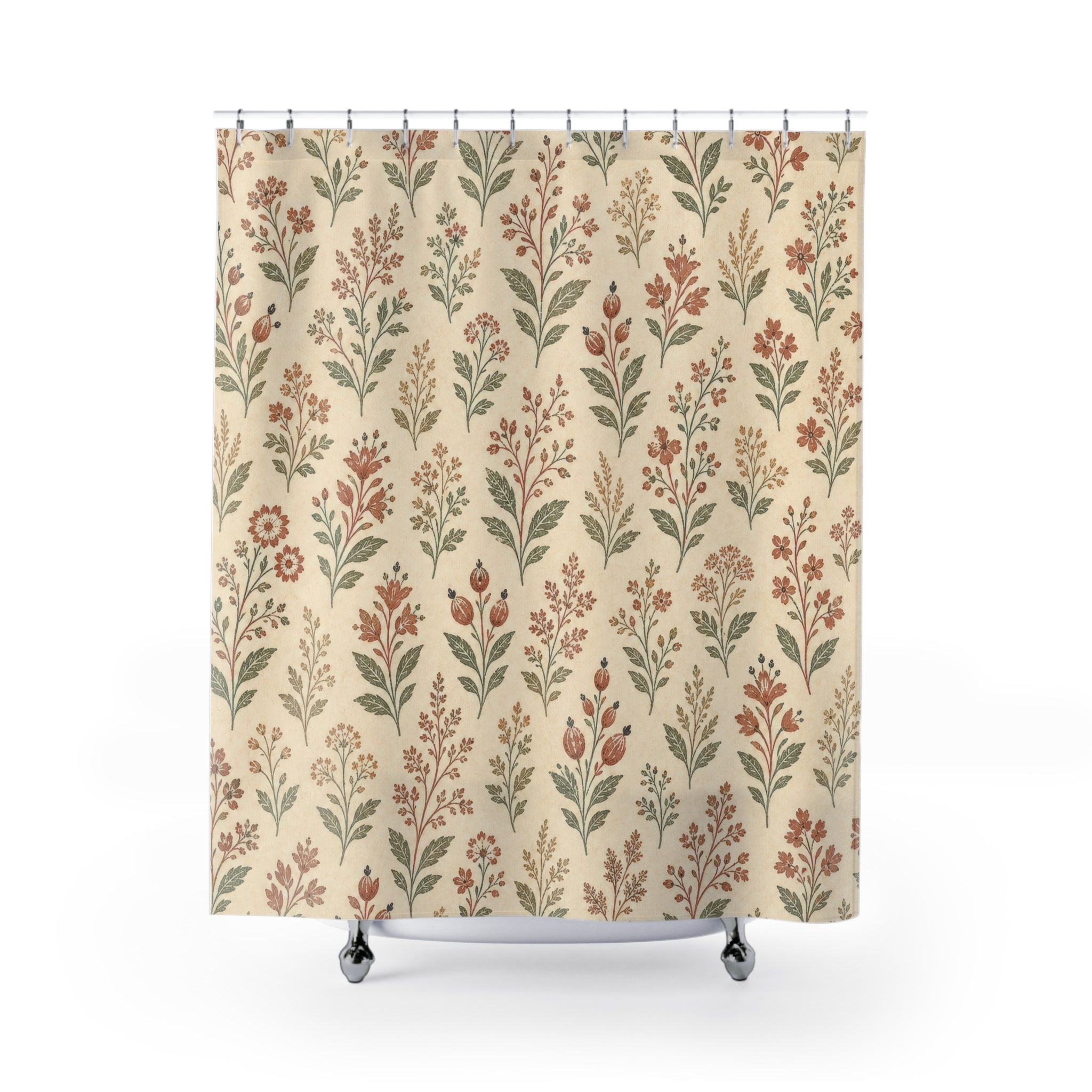 Country Flower Shower Curtain