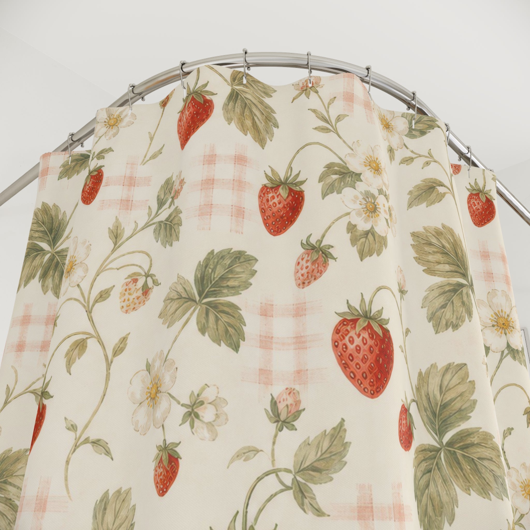 Strawberry Girl Shower Curtain