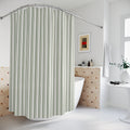 Olive Subtle Stripe Shower Curtain