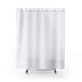 White Boho Shower Curtain, Paisley Bath Decor, Faint Floral Ornament Pattern, Guest Bathroom Decor, Soft Bohemian Style, White Boho Style