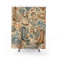 Western Boho Shower Curtain: Coastal Cowgirl