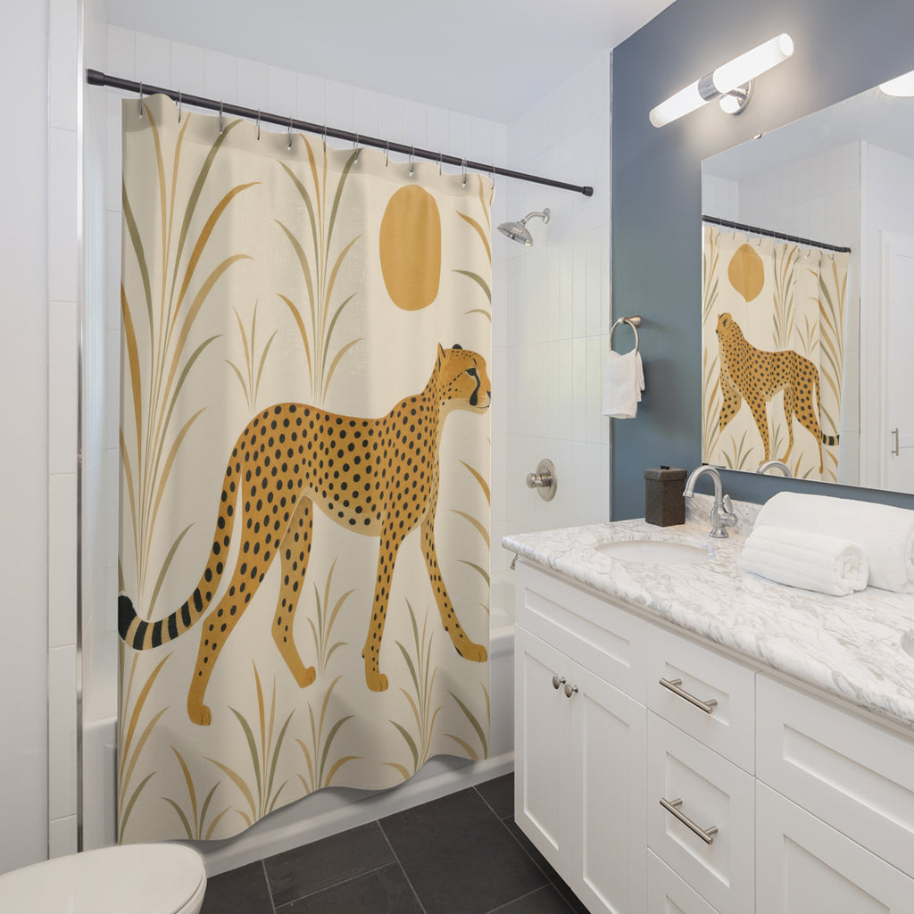 Animal Print Cheetah Shower Curtain: Animal Print Shower Curta