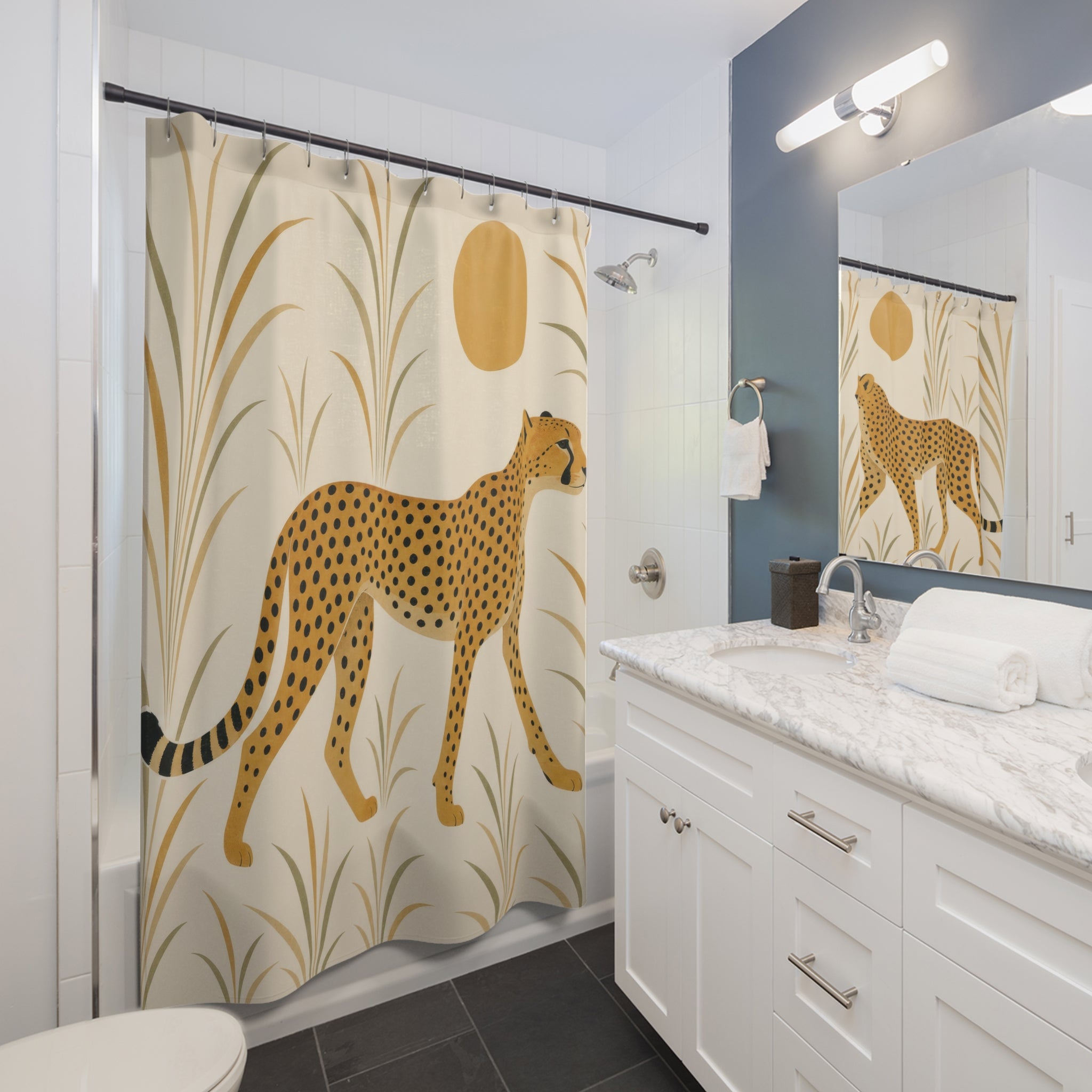 Animal Print Cheetah Shower Curtain: Animal Print Shower Curta