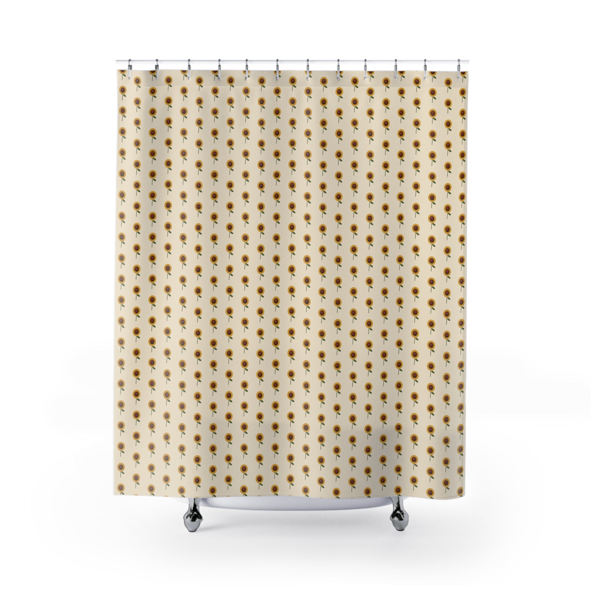 70s Sunflower Shower Curtain