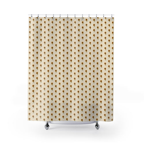 70s Sunflower Shower Curtain