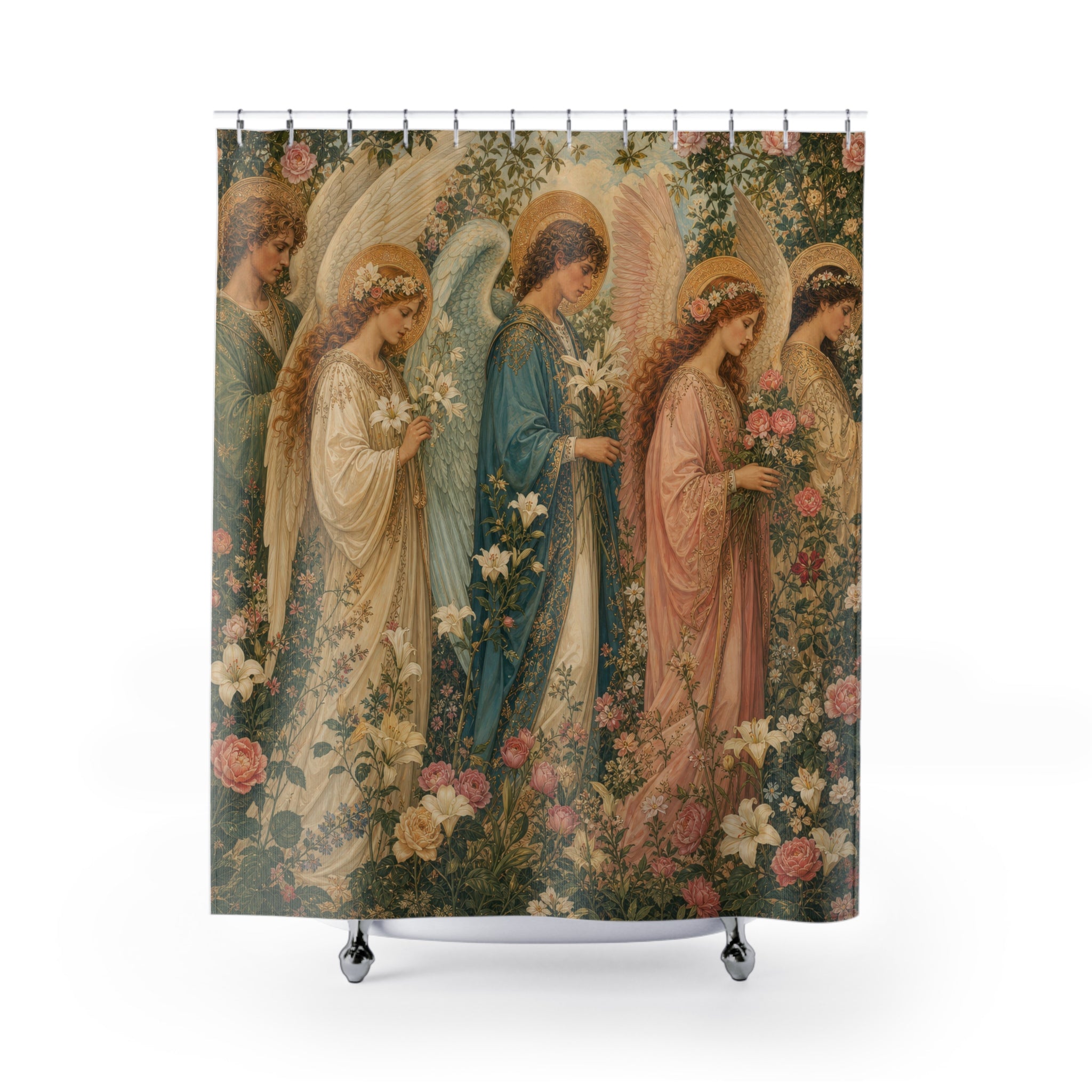 Garden Angel Shower Curtain