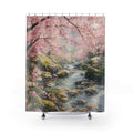 Cherry Blossom Stream Shower Curtain