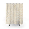 Beige Mandala Medallion Shower Curtain