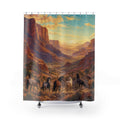 Copper Canyon Mustangs Western Shower Curtain