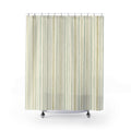 Seafoam Pinstripe Shower Curtain