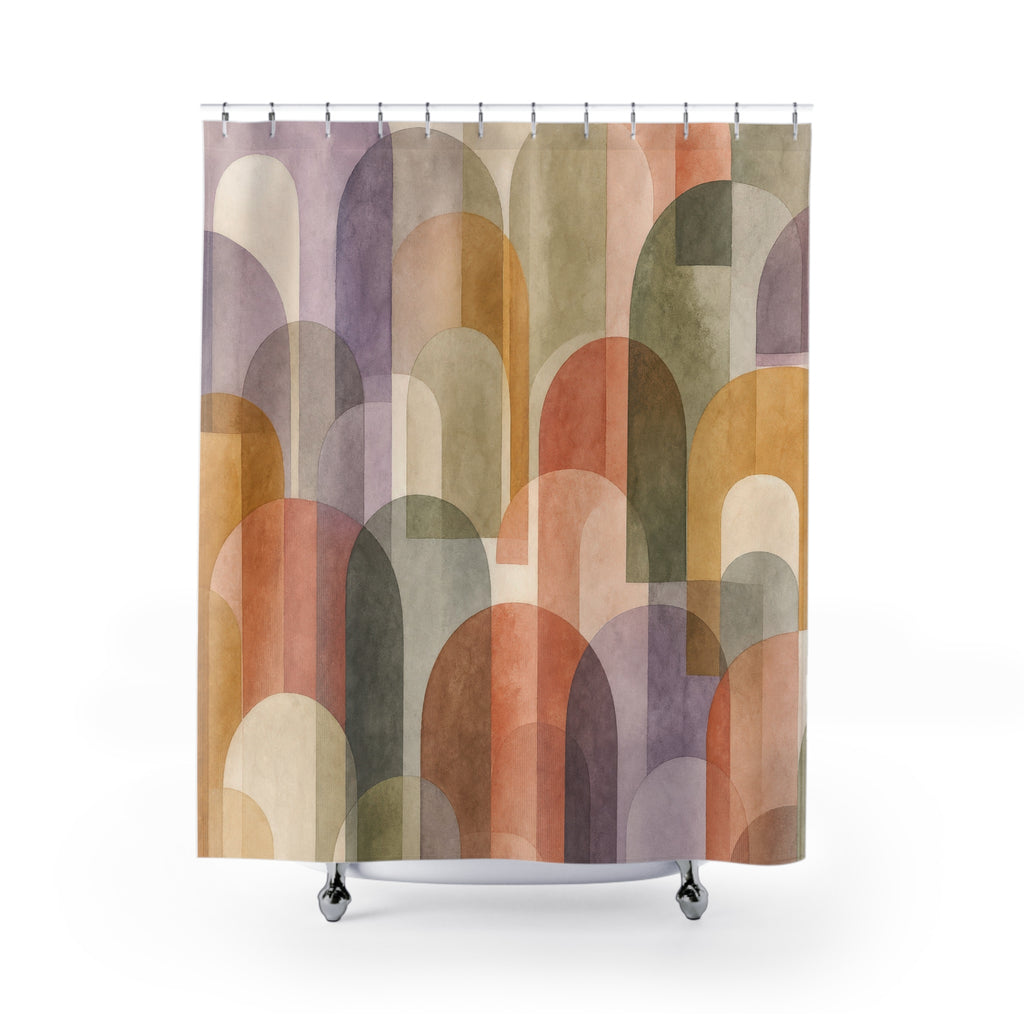 Pastel Abstract Shower Curtain