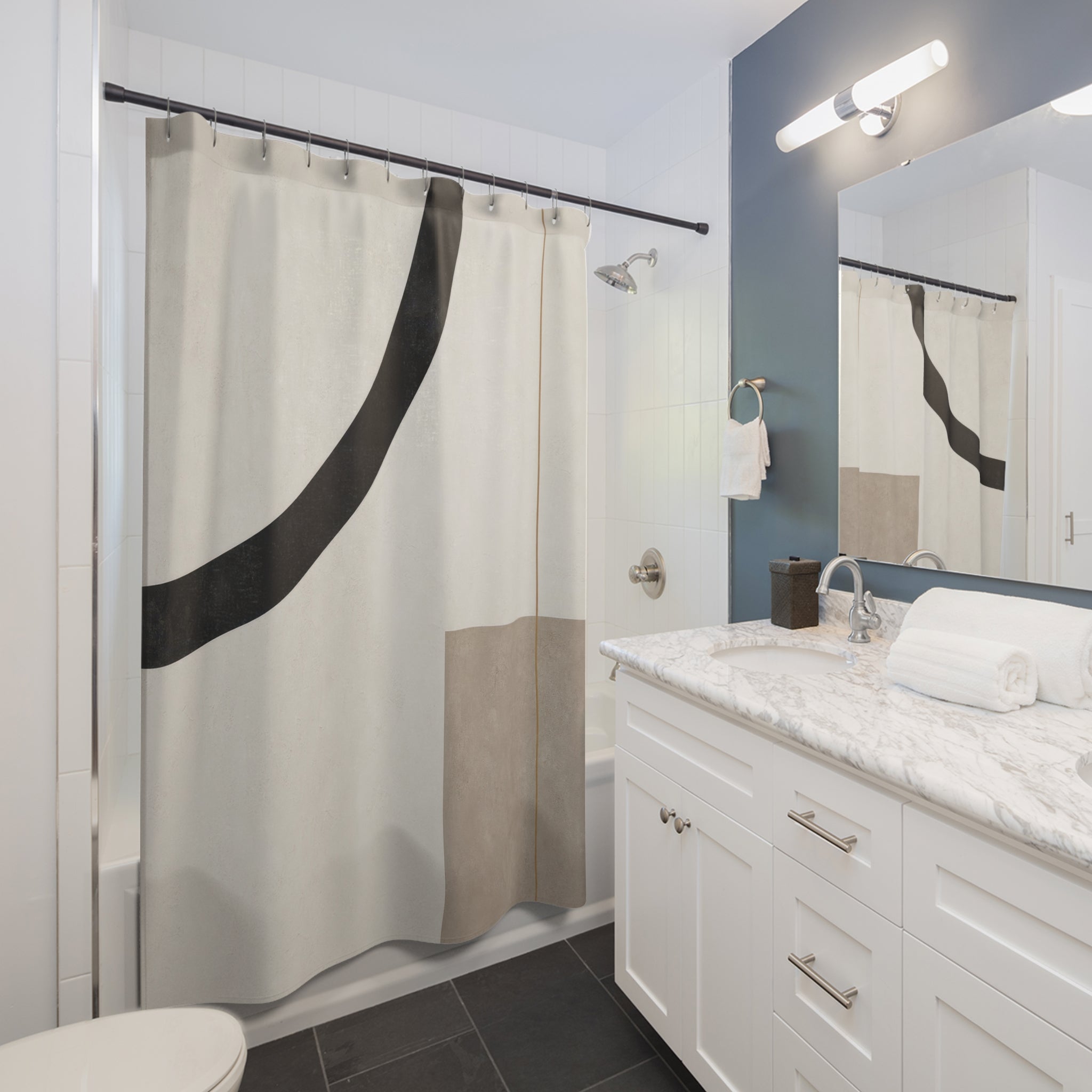 Minimalist Shower Curtain